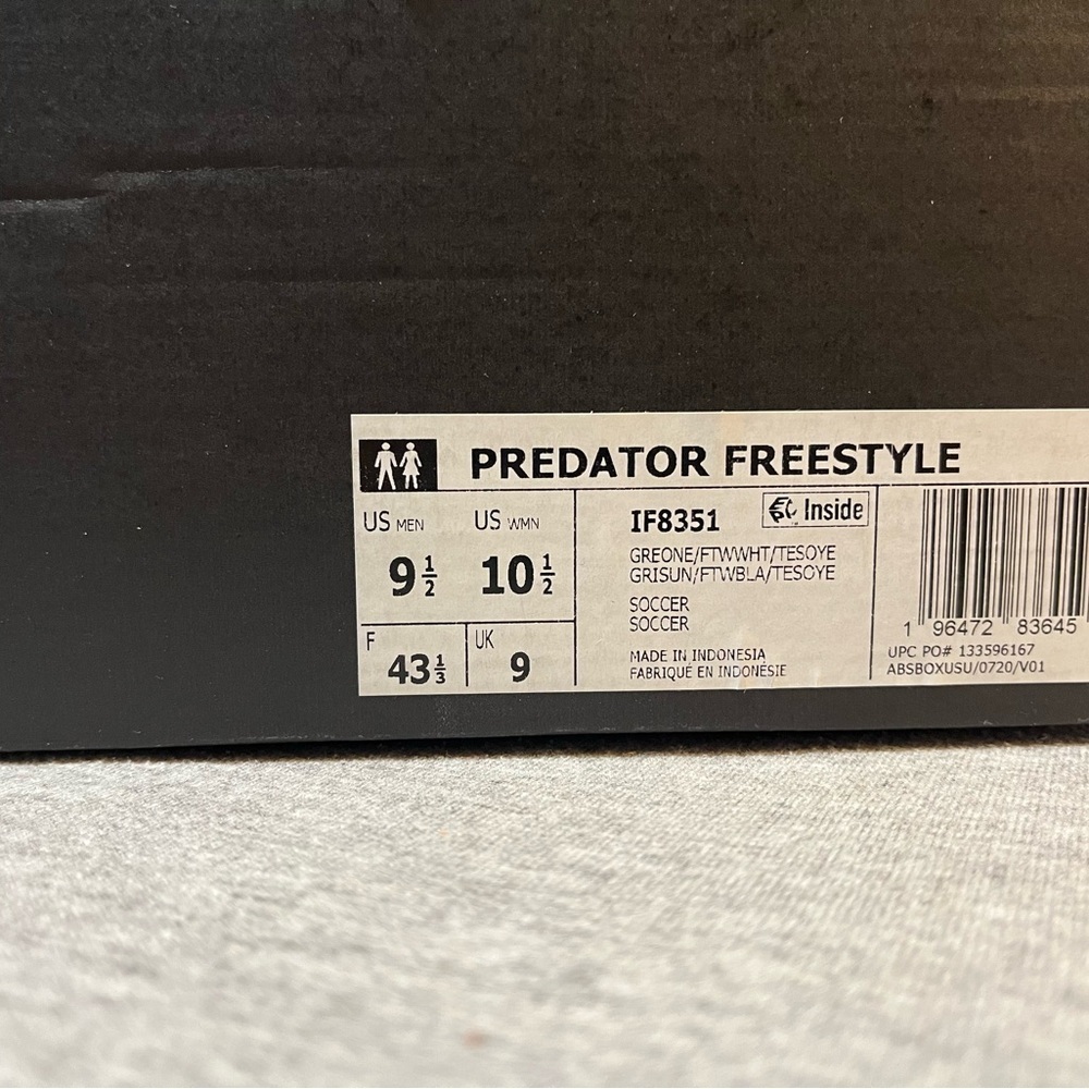 ADIDAS PREDATOR LEAGUE FREESTYLE SOCCER Men’s Shoe Size 9.5 IF8351 SAMBA - Picture 11 of 11